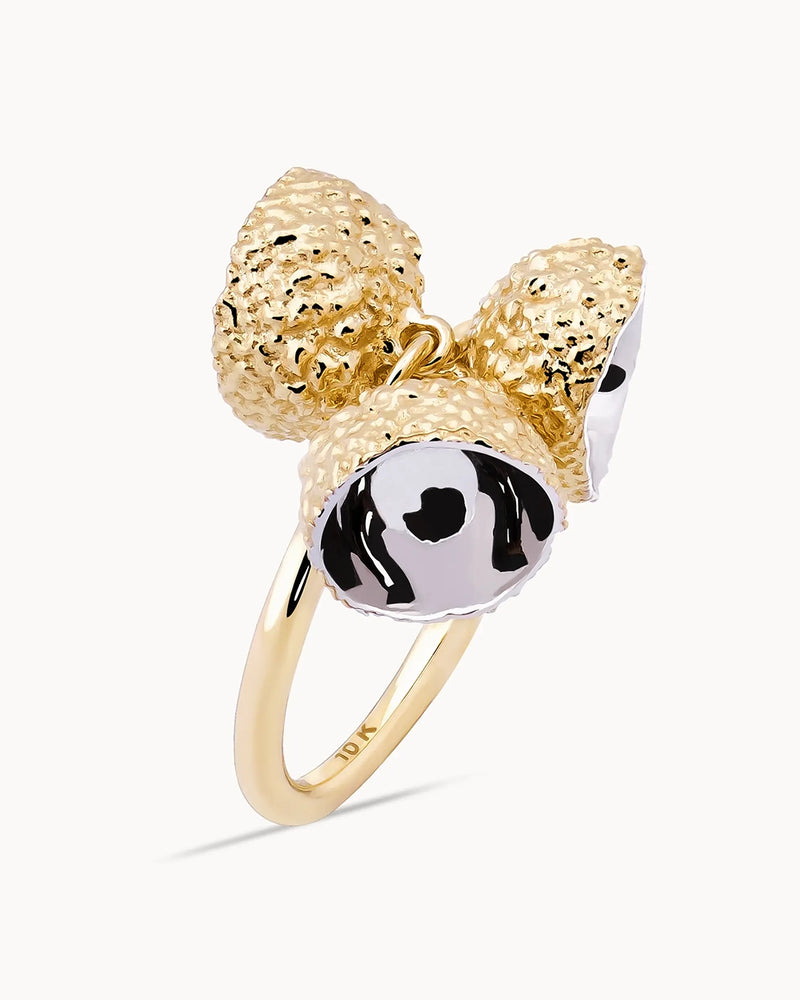 14K Gold Plated Acorn Ring | Erdem Akan X Runda