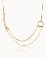 14K Gold Tree Branch in Balance Necklace | Erdem Akan X Runda