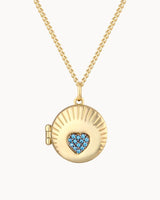 14K Solid Gold The Protective Love Locket Necklace