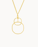 14K Gold Hexagonal Perspective Necklace