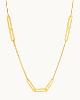 14K Gold Nested Loop Necklace