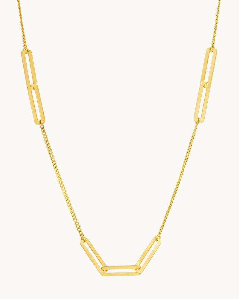 14K Gold Nested Loop Necklace