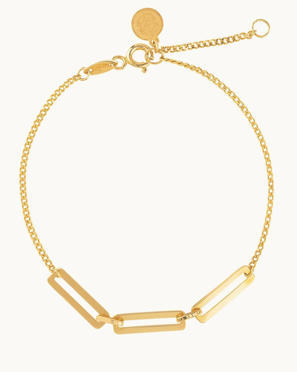 14K Gold Nested Triple Loop Bracelet