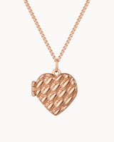 14K Solid Gold The Secret Rose Gold Locket Necklace