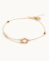 14K Gold Wind Flower Bracelet