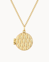 14K Solid Gold The Connection Locket Necklace