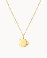 14K Solid Gold The Hidden Moment Locket Necklace