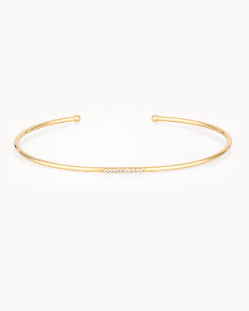 14K Gold Seeds of Colors Diamond Bangle Bracelet