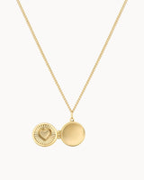 14K Solid Gold The Timeless Love Locket Necklace