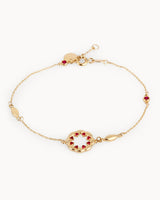 14K Gold Flower Power Bracelet