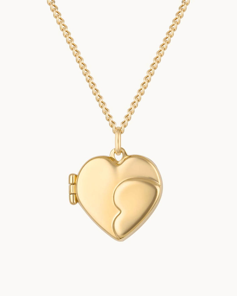 14K Solid Gold The Infinite Love Locket Necklace