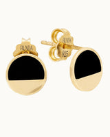 14K Gold Plated Last Quarter Silver Earrings