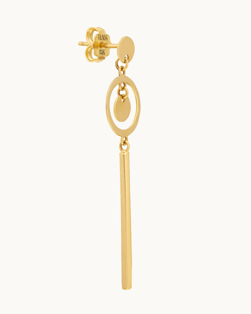 Harmony of Forms 14K Gold Earrings