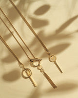 Complementary Contrast 14K Gold Necklace