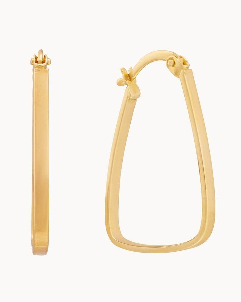 Rectangle Magic 14K Gold Earrings