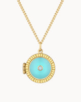 14K Solid Gold The Moment Locket Necklace