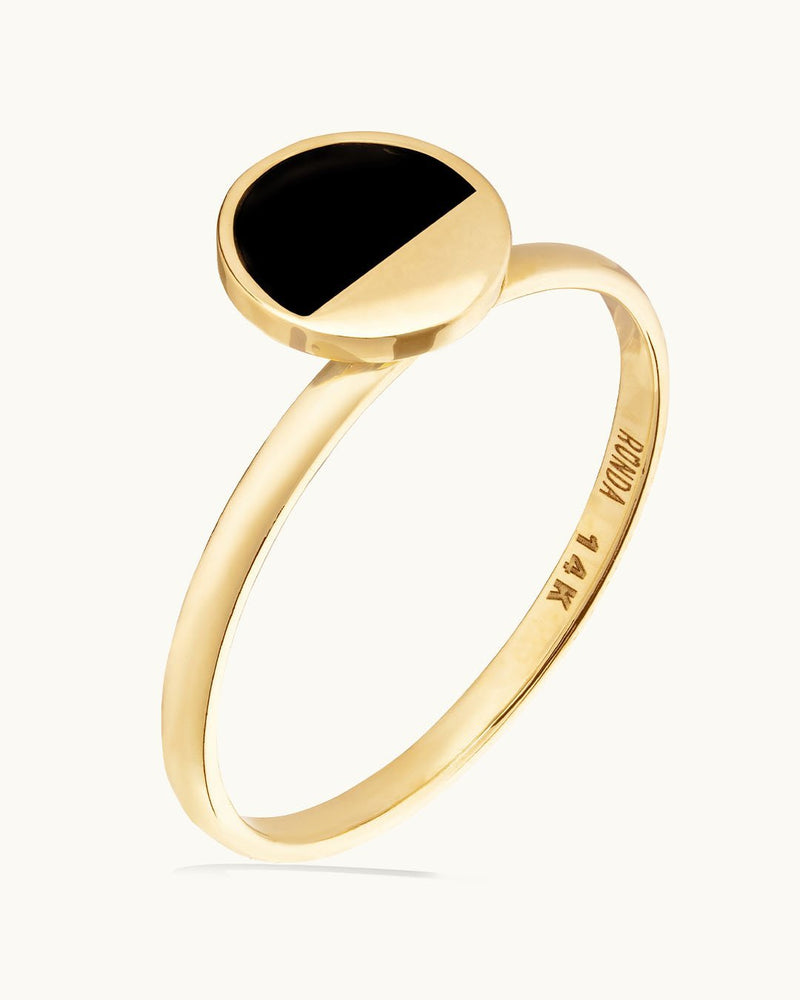 14K Gold First Quarter Ring