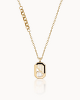 14K Gold Valor Natural Pearl Chain Necklace