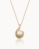 14K Gold Oyster Natural Pearl Chain Necklace