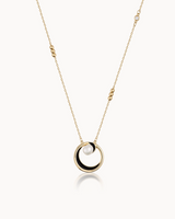 14K Gold Embrace Natural Pearl Chain Necklace