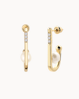 14K Gold Voyage Natural Pearl Earrings