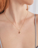 14K Gold Nature's Miracle Necklace Natural Pearl Chain Necklace