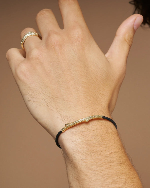 14K Gold Tree Branch Men's Bracelet | Erdem Akan X Runda