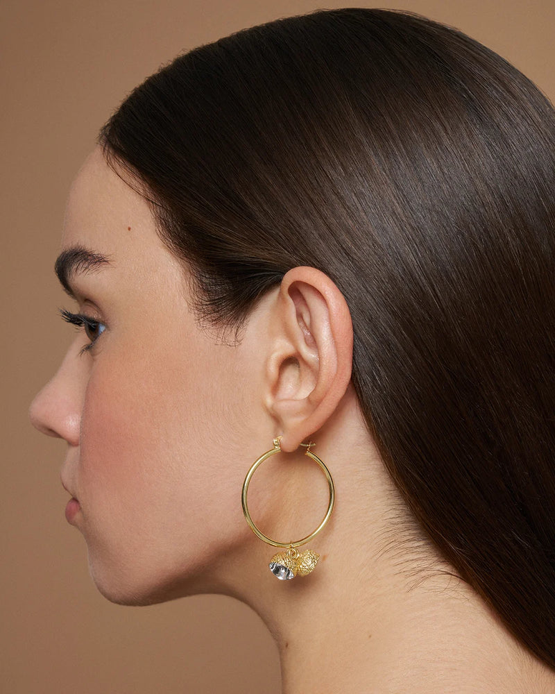 14K Gold Acorn Earrings | Erdem Akan X Runda