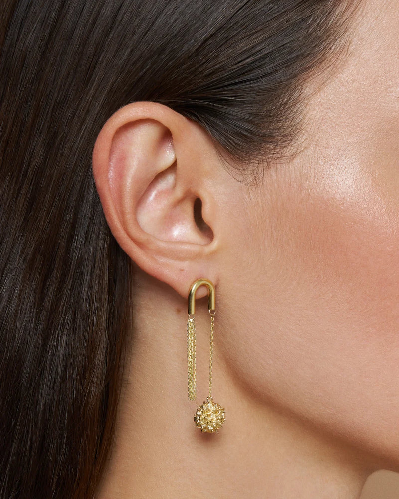 14K Gold Plated Cone Earrings | Erdem Akan X Runda